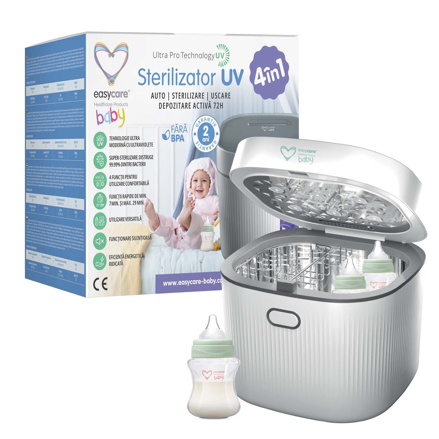 Sterilizator UV 4in1 cu uscator EASYCARE BABY