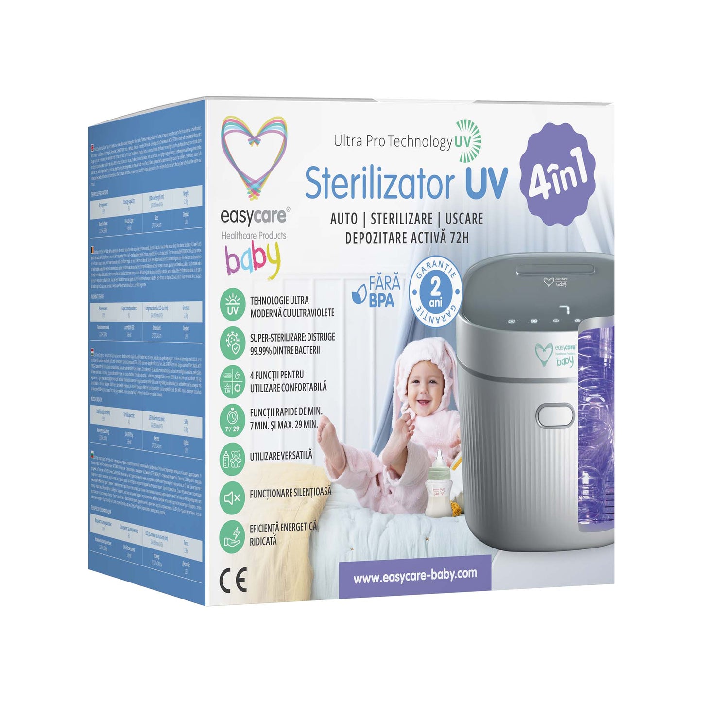 Sterilizator UV 4in1 cu uscator EASYCARE BABY