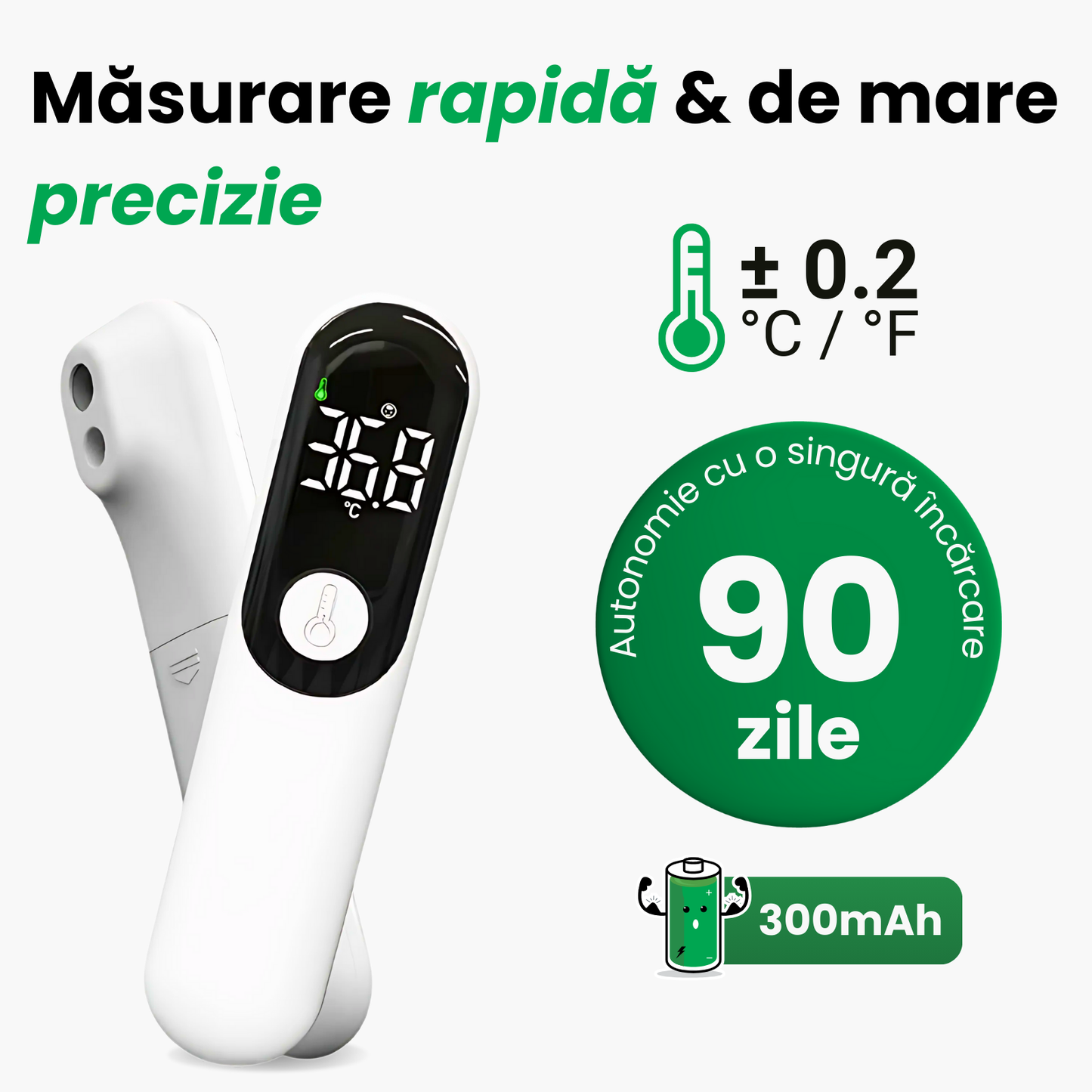 Termometru cu Infrarosu Non-Contact Animati