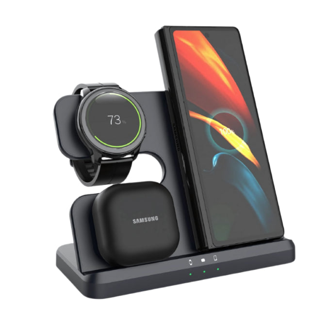 Încărcător 3-în-1 Telefon, Smart Watch & Căști