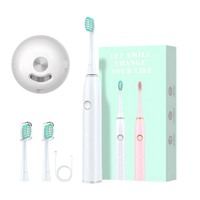 Periuță Premium cu Sterilizator UV & 30 Zile Autonomie