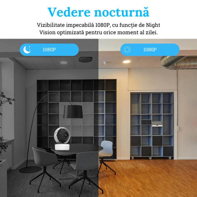 Baby Monitor Wireless HD Night Vision & Control prin App