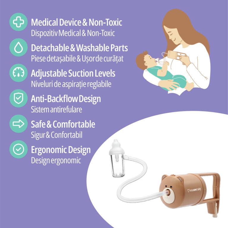 Aspirator nazal cu pompa manuala EasyCare Baby