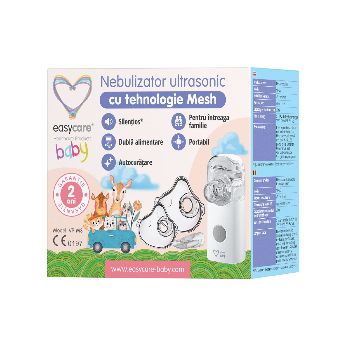Nebulizator ultrasonic cu tehnologie mesh – VP-M3 EASYCARE BABY