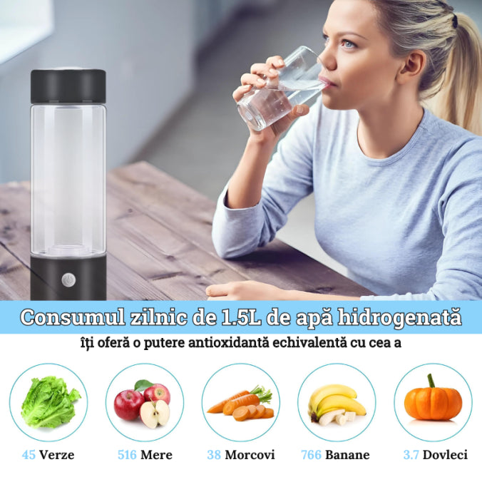 Sticlă Generator de Apă Hidrogenată 420ML