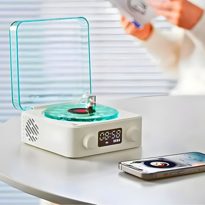 Boxa Vinil Vintage Bluetooth 5.0
