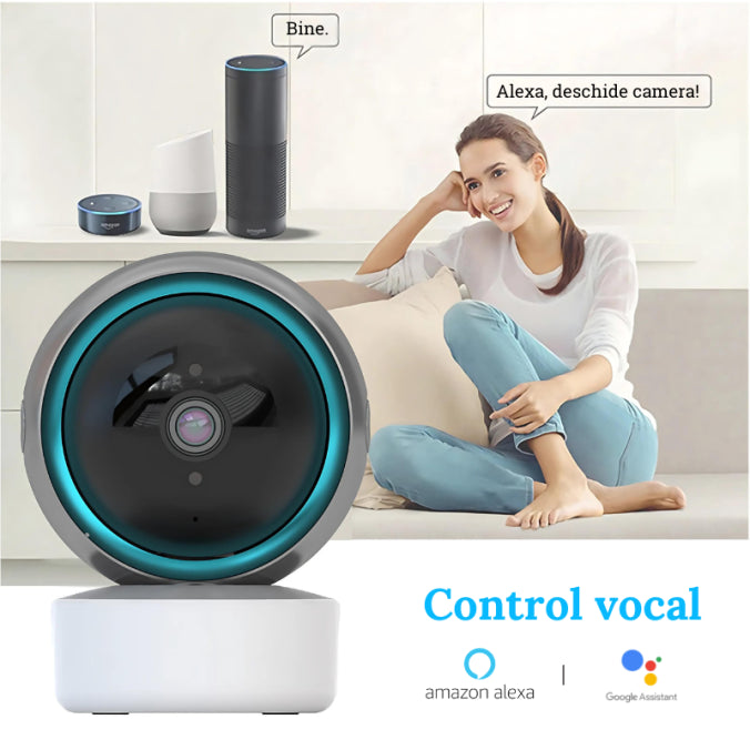 Baby Monitor Wireless HD Night Vision & Control prin App