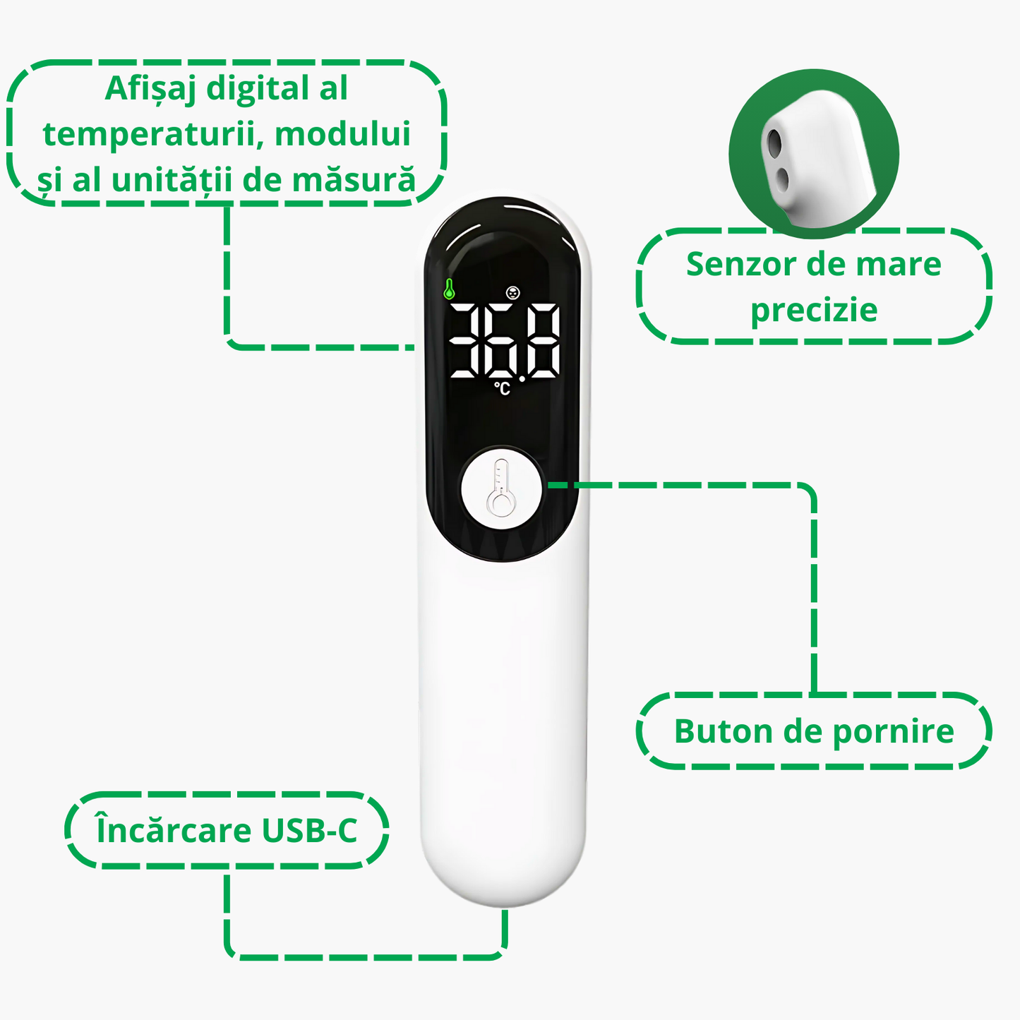 Termometru cu Infrarosu Non-Contact Animati