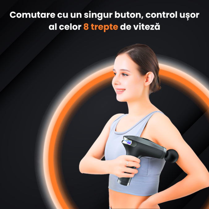 Aparat de Masaj Muscular cu 4 Capete Interschimbabile