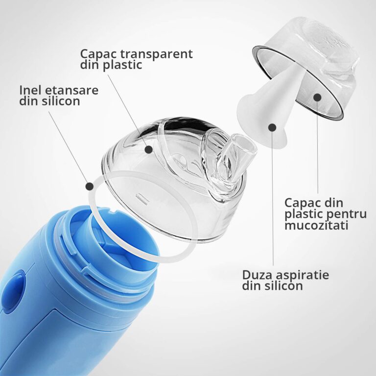 Aspirator nazal electric EasyCare Baby cu 2 viteze de aspiratie si melodii