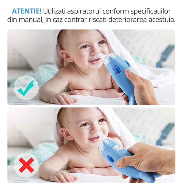 Aspirator nazal electric EasyCare Baby cu 2 viteze de aspiratie si melodii