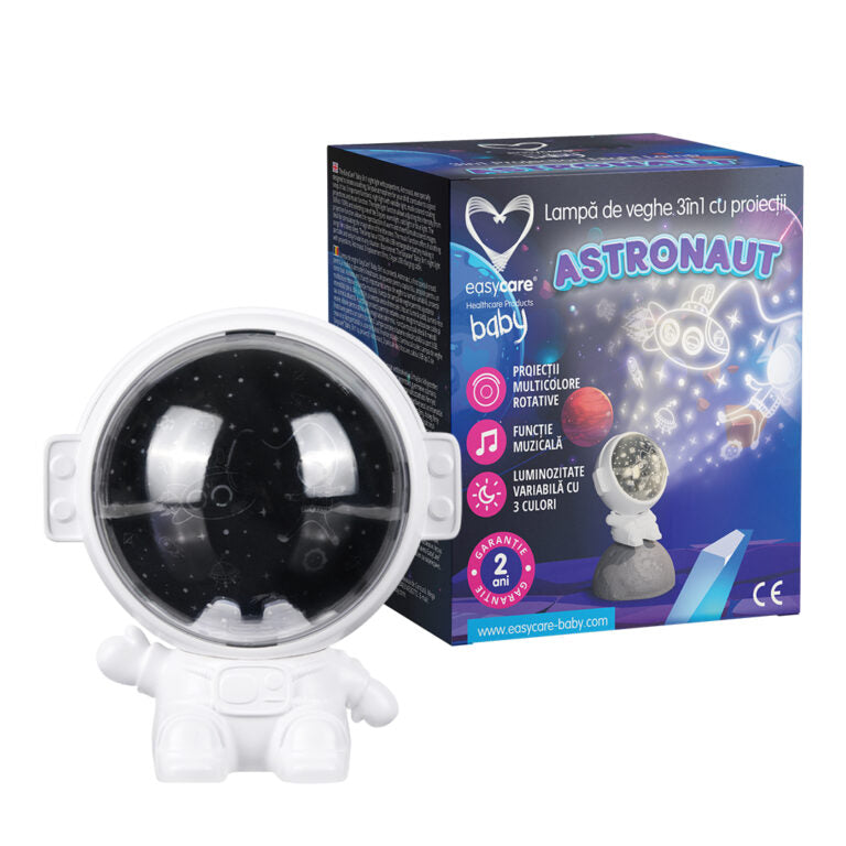 Lampa de veghe cu proiectii EASYCARE BABY 3in1 “Astronaut”
