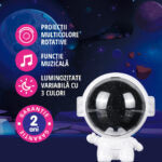Lampa de veghe cu proiectii EASYCARE BABY 3in1 “Astronaut”