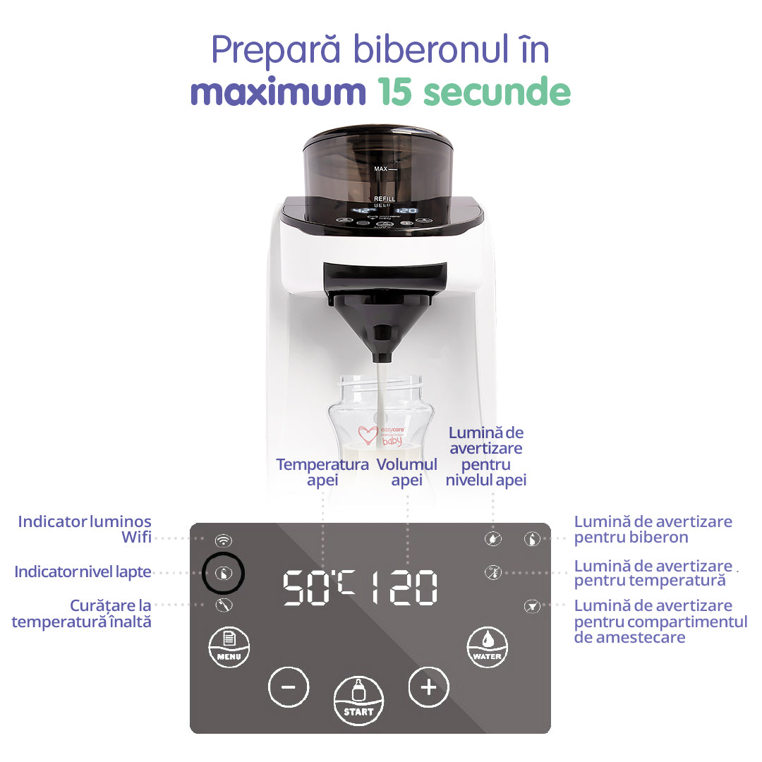 Espressor inteligent pentru prepararea formulei de lapte cu aplicatie EASYCARE BABY