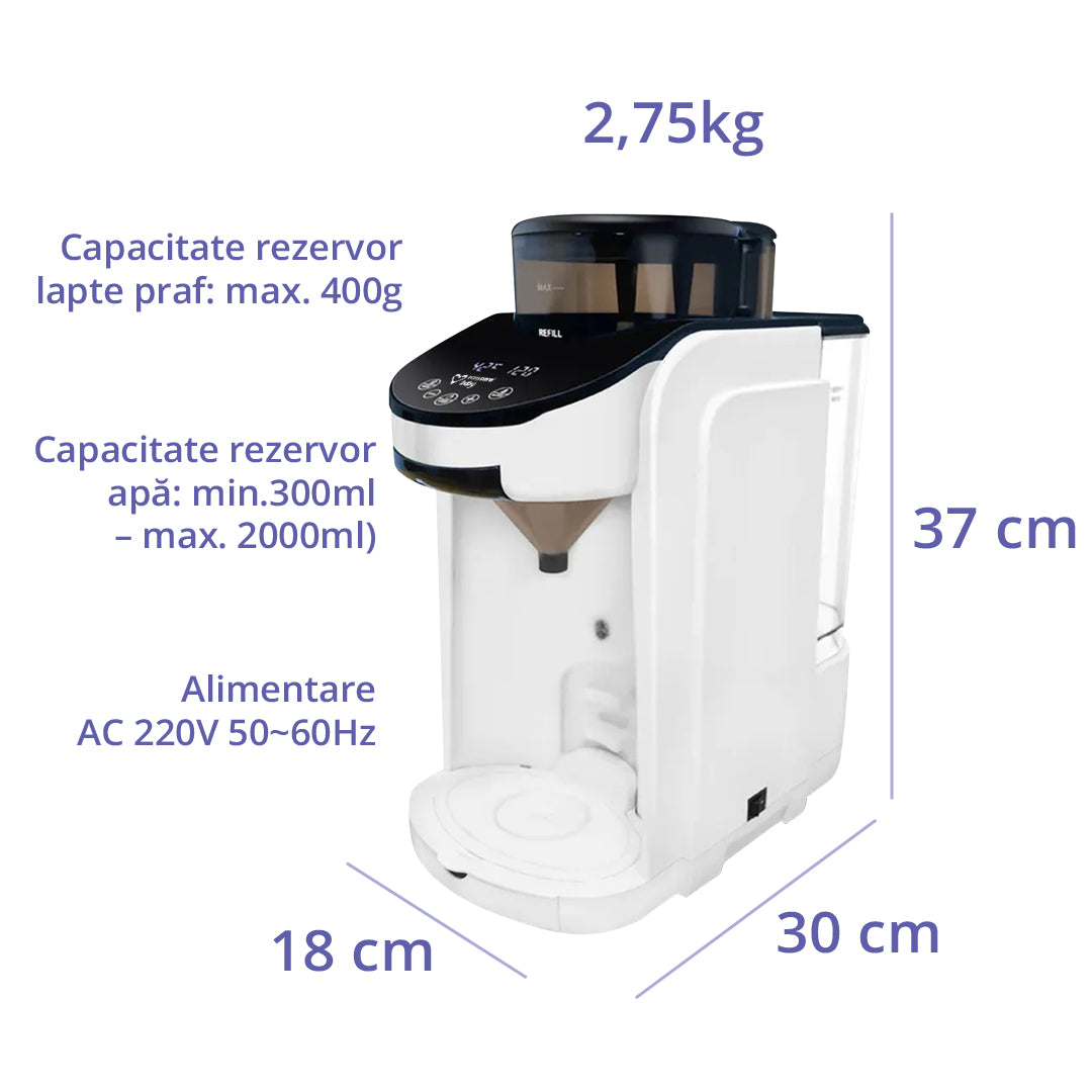 Espressor inteligent pentru prepararea formulei de lapte cu aplicatie EASYCARE BABY
