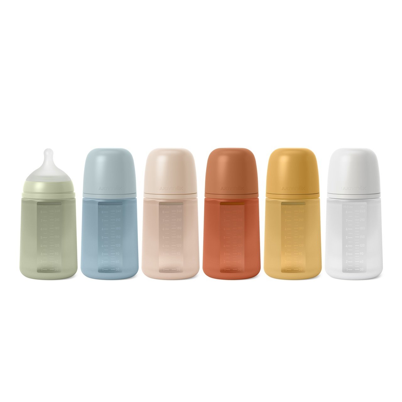 Biberon din silicon, 240ml, Colour Essence SX Pro debit mediu