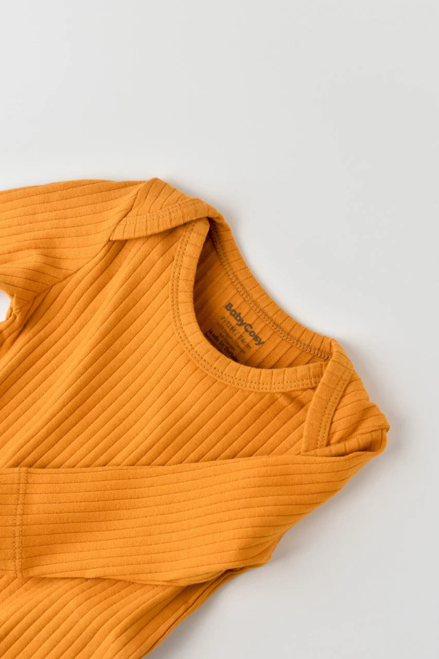 Body Bebe Unisex cu maneca lunga din 95% bumbac organic cu 5% elastan - Sofran, BabyCosy