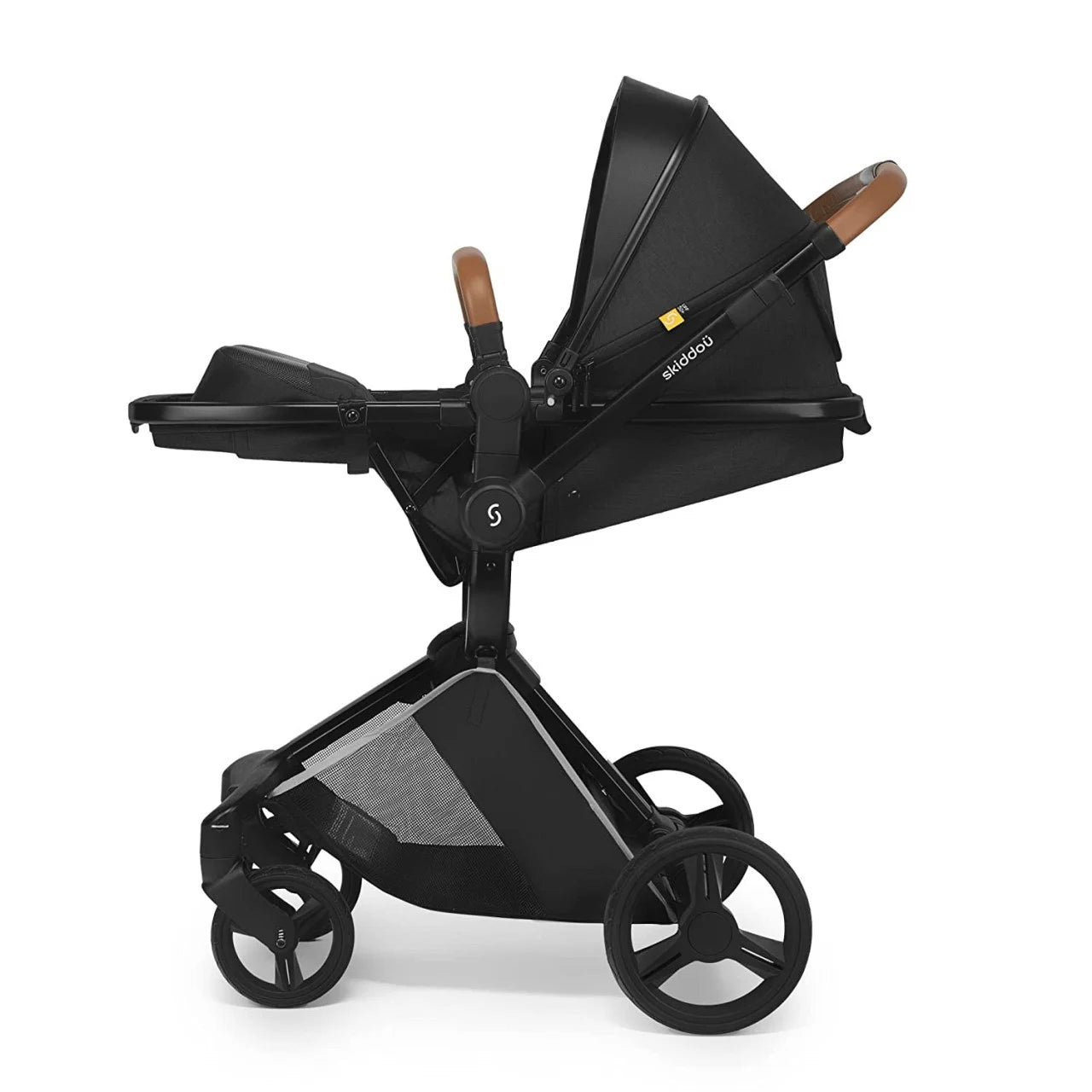 Carucior transformabil 2 in 1 Skiddou Nasjo Onyx, Negru