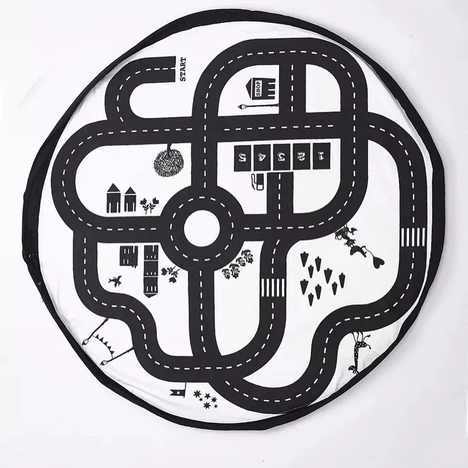 Covoras de joaca si saculet de jucarii 2 in 1 - ROADMAP Drool