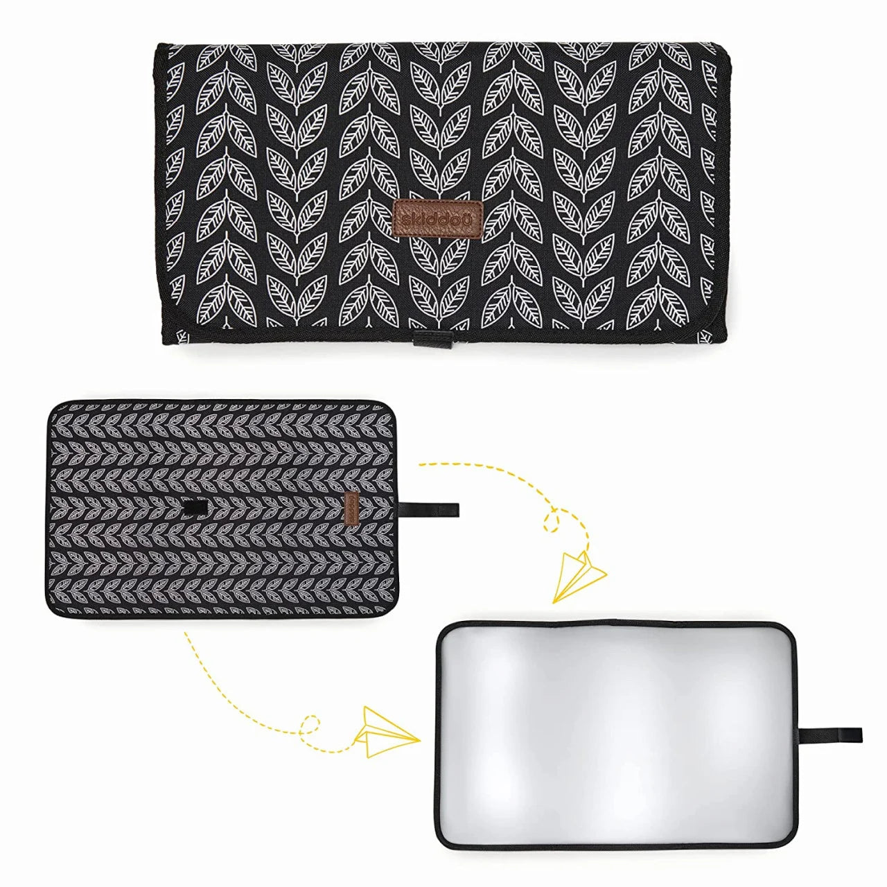 Geanta multifunctionala pentru parinti Skiddou Ingrid, Onyx, Negru