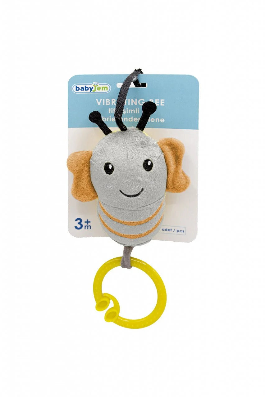 Jucarie cu vibratii pentru bebelusi BabyJem, Albinuta din plus, 6 luni+