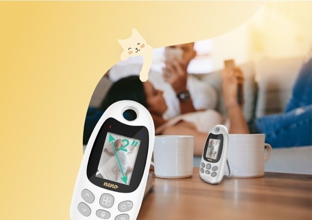 Neno Gato 2 – monitor electronic pentru bebeluși cu receptor wireless