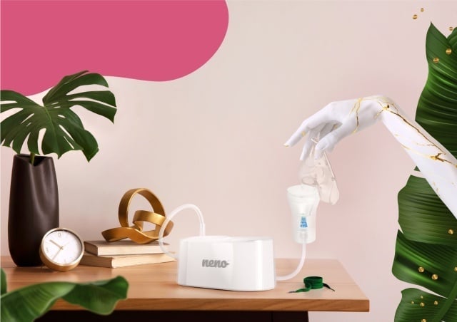 Neno Sano – nebulizator pneumatic, cu piston și compresor