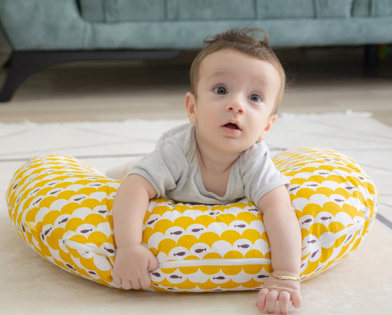 Perna pentru alaptat 2 in 1 Nursing Pillow, BabyJem