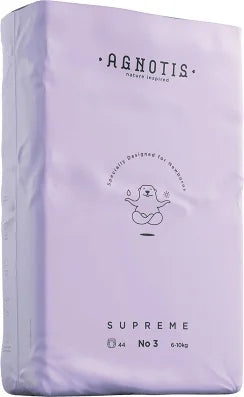 Scutece hipoalergenice Supreme Agnotis, marimea nr. 3, 6-10 kg, 44 bucati