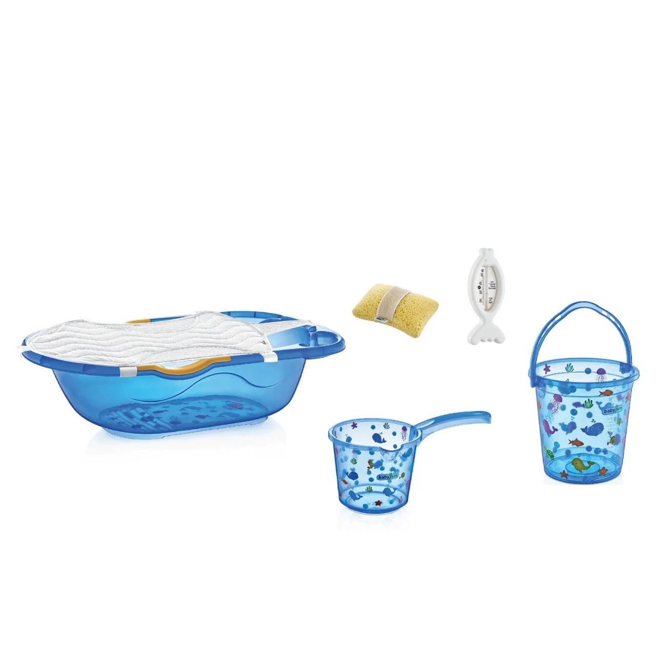 Set cadita de baie cu 6 piese BabyJem