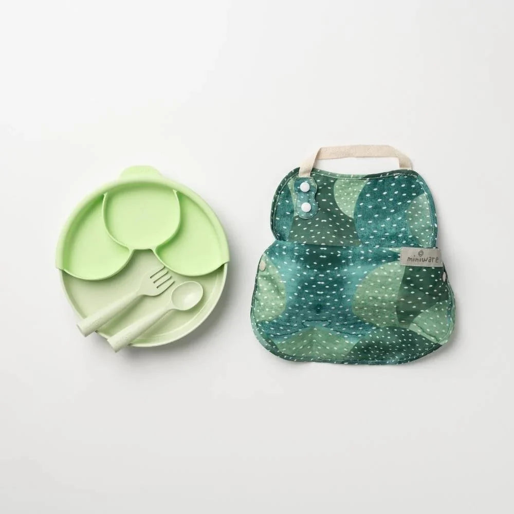 Set diversificare hrana bebelusi Miniware Mini Sous Chef 100% din materiale naturale biodegradabile, 6 piese