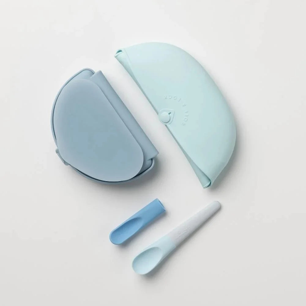 Set diversificare hrana bebelusi Miniware Sili Mini GO, 100% din materiale naturale biodegradabile, 3 piese