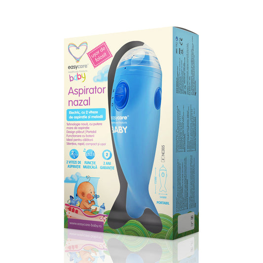 Aspirator nazal electric EasyCare Baby cu 2 viteze de aspiratie si melodii