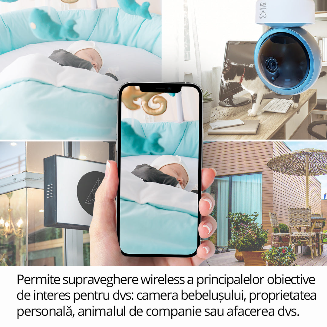 Camera Video WiFi Smart pentru supraveghere EASYCARE BABY