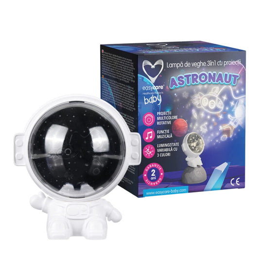 Lampa de veghe cu proiectii EASYCARE BABY 3in1 “Astronaut”