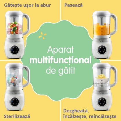 Aparat automat multifunctional de gatit cu aburi si blender 5in1 EASYCARE BABY