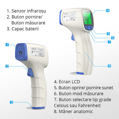 Termometru cu infrarosu non contact model FR 202 JUMPER