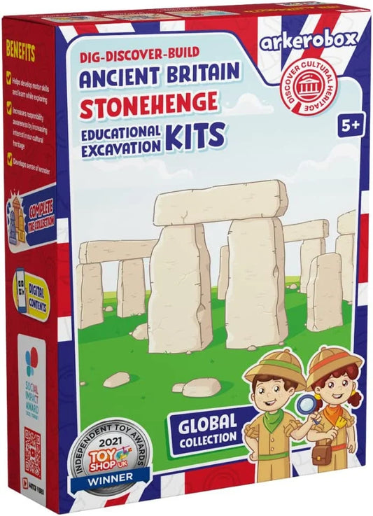 Arkerobox - Set arheologic educational si puzzle 3D, Marea Britanie antica, Stonehenge