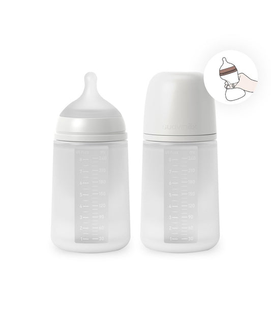 Biberon din silicon, 240ml, Colour Essence SX Pro debit mediu