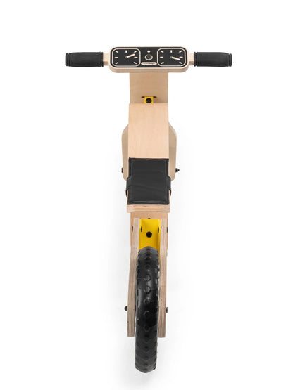 Bicicleta fara pedale MamaToyz RideMe, din lemn natural