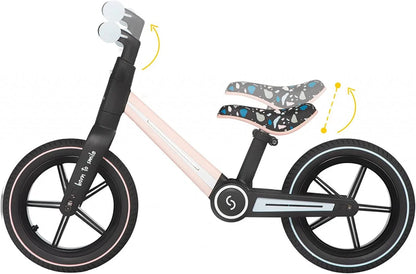 Bicicleta pliabila fara pedale Skiddou Ronny, Keep Pink, Roz