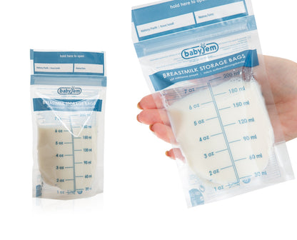 Set 25 pungi pentru stocarea laptelui matern BabyJem