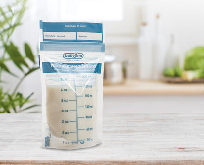 Set 25 pungi pentru stocarea laptelui matern BabyJem