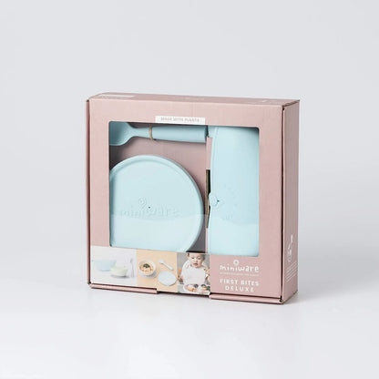Set diversificare hrana bebelusi Miniware First Bites, 100% din materiale naturale biodegradabile, 4 piese