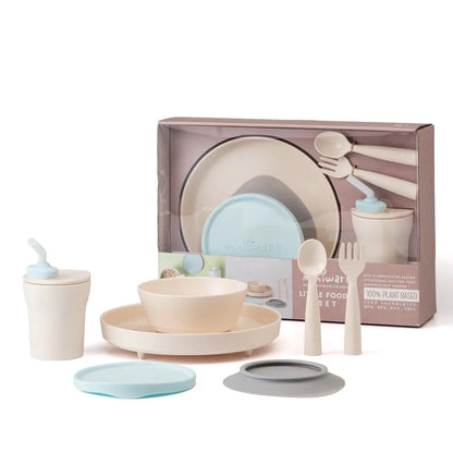 Set diversificare hrana bebelusi Miniware Little Foodie, 100% din materiale naturale biodegradabile, 6 piese
